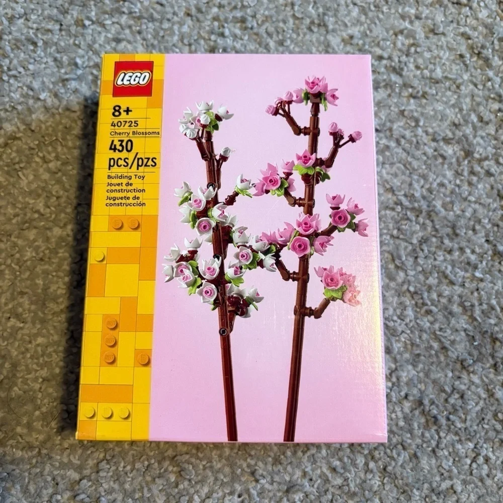 LEGO Cherry Blossom Flower Building Set NEW 40725 Pink White